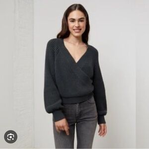 Upwest weekend wrapped cropped sweater